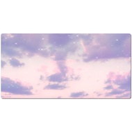 Pastel Color Sky Backgorund Pink Cute Desk Mat, Cute Desk Pad, Extra Large Desk Mat, Desk Mat Cute, Mouse Mat, Cute Mouse Pad