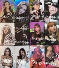 Blackpink Rosé Jennie Jisoo Lisa 親筆簽名小卡