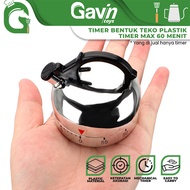 Teapot Mechanical Cooking Timer - Mechanical Kitchen Timer - Stainless Mechanical Baking Cooking Tim