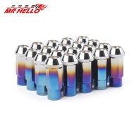 20 Car+/ Modified Screws Tire Nuts Forged Nuts Nuts Nuts Wheel Hub Cover 1 0ZI5