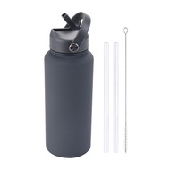 1000ml Stainless Steel Water Bottle with Straw BPA-Free Leak-Proof Insulated 24 Hours Cold 12 Hours 