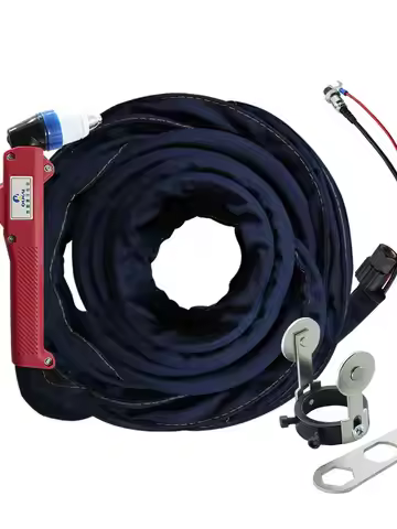 HLTNC P80A P80 Plasma Cutting Torch 10M Air Gun with Pilot Arc Straight Black for Welding Plasma Cut