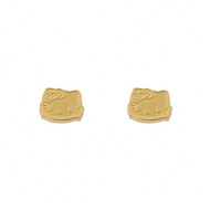 คู่หูฟังตุ๊กตาการ์ตูนซานริโอ Hello Kitty แฟชั่นเพื่อนที่น่ารัก Kitty Earrings Kawaii KT Cat ของขวัญว