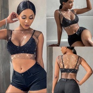 Glitter Mesh Shirt Foreigner Spicy