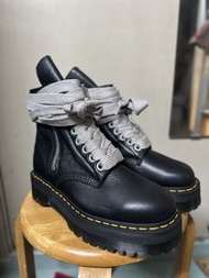 RICK OWENS  x Dr. Martens 1460 Quad Sole jumbo lace boots
