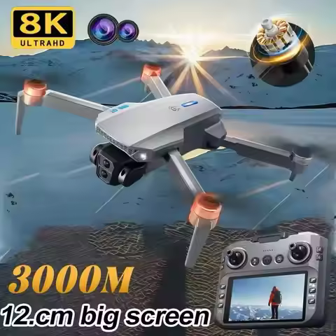 E88GT Brushless Drones Dual HD Cameras WiFi FPV Night Navigation LED Foldable Arms RC Quadcopter Aer