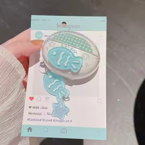 For Huawei FreeBuds Pro 3 4 5i 6i SE2 Case 3D Cartoon Fish Soft Protection Shockproof Earphone Cover