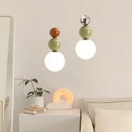 Nordic Colorful Pendant Lights Macaron Led Hang Lamp Iron Art Loft Fixture Kitchen Bar Bedside Dinin