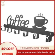 Coffee Mug Holder Wall Mounted,Coffee Bar Decor Sign,Coffee Cup Rack Holds,Coffee Sign Mug Hanger,Co
