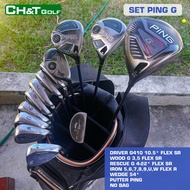 Ping 13-piece golf club set 56789, U,W Driver G410, Wood 3, 5, Rescue 4, Wedge 54*, original putter