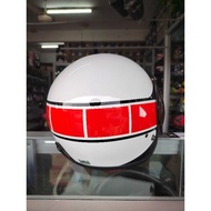 HELMET X-DOT XDOT G551 OPEN FACE 3 BUTTON YMH SPEED RED WHITE BELL MAGNUM BELL RT VISOR G551 TINTED 