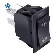 Reverse Polarity Rocker Switch DC Motor Control RV Power Jack DPDT Momentary Switch Golf Cart for 5t