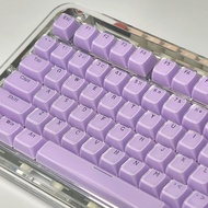 Purple Crystal Keycaps OEM Profile 136 Keys PC PBT Letter Light Transmission Wooting Aula F75 Alice 
