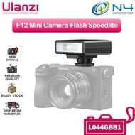 Ulanzi F12 Mini Camera Flash Speedlite GN12 LCD Standard Hot Shoe Mount for Sony Canon Nikon Panasonic Olympus DSLR Camera