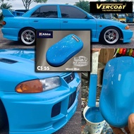 AIKKA CS55 MIAMI BLUE Cat Kereta OLD SCHOOL SUPREME SOLID COLOUR /2K PAINT/ Motor