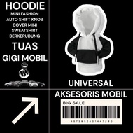 cover persneling rem tangan mobil sweatshirt hoodie - whiteblack