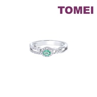 TOMEI Emerald Set Ring White Gold 750