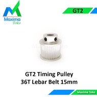 GT2 Timing Pulley 36T Bore 8mm 10mm 12mm 2GT gear 36 Hole axle 8 10 12 mm Belt Width 15mm