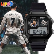 CR7 Football Star Digital Watch Sports Waterproof Luminous Alarm For Kids Boy Student Kids Gift Jam 