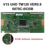 1 PC T-CON BOARD V15 UHD TM120 VER0.9 6870C-0535B Logic BOARD V15 UHD TM120 Ver1.0 6870C-0535D