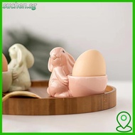 SUCHENSG Ceramic Egg Cup, Creative Ceramic Rabbit Egg Cup,  Egg Organizer Egg Stand Breakfast Table
