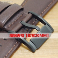 Watch strap◈✽Fossil original watch strap FOSSIL black buckle leather cowhide bracelet male 22mm blac