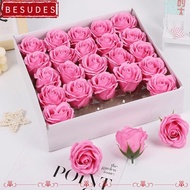 IBESUDES 25Pcs Soap Rose Flower, Realistic Floral Wreath Making Foam Rose, Creative Handmade Gift Fi