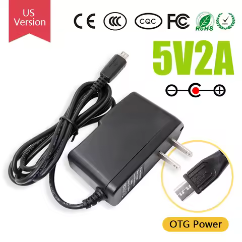 Orange Pi 5V/2A AV To OTG Power Adapter, US Version OTG Power Supply, Suitable With Zero/Zero plus 2