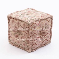 Square Cushion Nordic Indian Homestay Moom Cushion Stool Ethnic Style Handmade Kili Imported Weaving