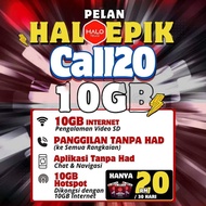 𝗦𝗜𝗠 𝗖𝗔𝗥𝗗 𝗛𝗔𝗟𝗢𝗧𝗘𝗟𝗖𝗢 𝗧𝗨𝗡𝗘𝗧𝗔𝗟𝗞] HALO EPIK - SimKad Unlimited Data &amp; Call All Phone Celcom 5G