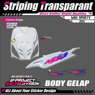 YAMAHA MIO SPORTY 2011 MOTORCYCLE STRIPING STICKERS SPORTYyamaha mio - SIMPLE GRAPHIC LIST STICKERS 