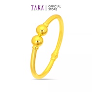 TAKA Jewellery 916 Gold Balls Bangle