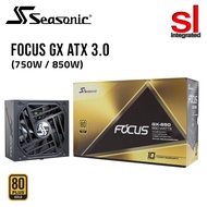 Seasonic FOCUS GX ATX 3.0 Series 80+ Gold PCIe 5 Full Modular Power Supply - 750w/850w