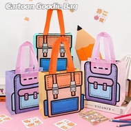 Children's Birthday Goodie Gift Bag Kids Cartoon Nonwoven Handbag Cute Snack Candy Lunch Bag Students School Supplies Kindergarten Graduation Gifts