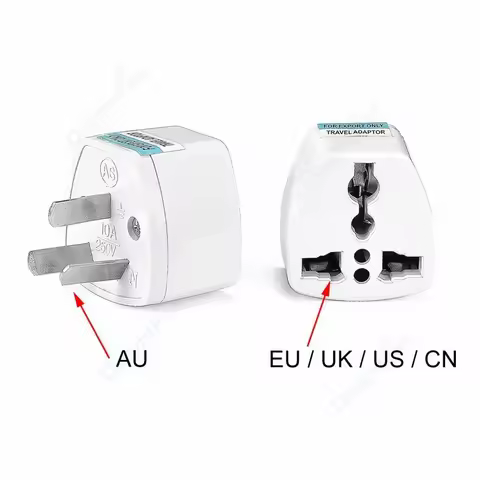 AU Plug Adapter Australian New Zealand Travel Adapter Universal EU US UK To AU Australia Socket Elec