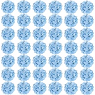 Auihiay 64 PCS Artificial Hydrangea Flowers, Silk Hydrangea Full Flowers Heads with Stems for Weddin