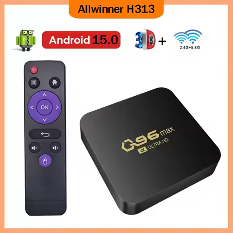 TV Box 4K Q96 MAX Smart Dual WiFi 4G 5G Set-top Box Android 15.0 set-top box Android Quad Core Smart