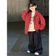July 16th Boys Autumn Style Korean Version Children Clothing Children Red Embroidered Jacket