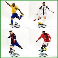 World Cup Football Star Ronaldo Beckham Messi Mbappé Haaland Action Figure Acrylic Model Toys Table 