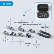 Hagibis | Bộ Chuyển Đổi USB Type-C sang Thunderbolt 4 Góc 90 Độ kèm Dây Ngắn