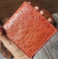 Ostrich Skin Leather For Bi-Fold Wallet