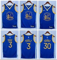 23賽季 Warriors NBA jersey #3 Poole  #30 Curry #11 Thompson #22 Wiggins #95