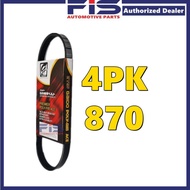 FIS Gaido Fan Belt Proton Wira Satria 1.6 4G92 Air Cond Alternator Power Steering Belt 4PK600 4PK870