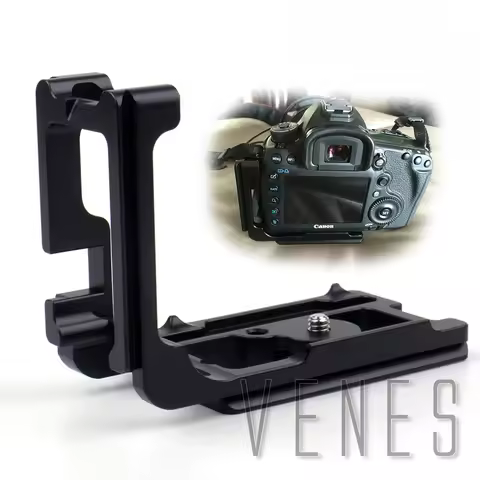 Highly recommended ! Black Vertical Shoot Quick Release L Plate Bracket Hand Grip Work For Canon 5D 
