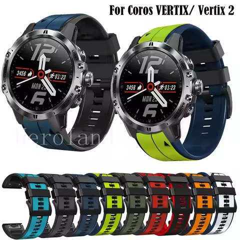 Silicone WatchBand For Coros VERTIX 2 Strap WristStrap For Garmin Fenix 7X 7 6X 6 Amazfit Falcon Qui