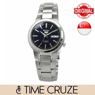 [Time Cruze] Seiko 5 SNKA05K1 Automatic 21 Jewels Stainless Steel Dark Blue Dial Men Watch SNKA05 SNKA05K