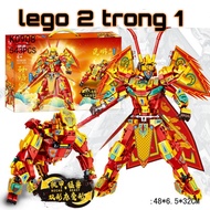Black Myth Wukong Bộ Mô hình đồ chơi lắp ráp LGO Tôn ngộ không khối xây dựngTây du ký 2 trong 1
