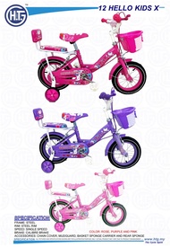 (2 - 5 TAHUN) BASIKAL BUDAK PEREMPUAN HELLO KIDS X HELLO KITTY BIKE KID BICYCLE BASIKAL KANAK-KANAK