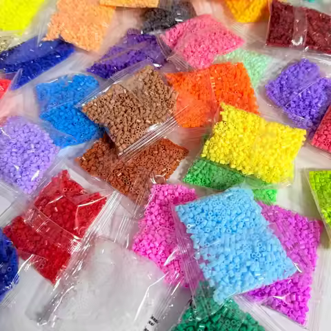 2000 pcs/Bag 2.6mm Hama Beads Puzzle Perler Iron Beads Diy Perler Fuse Beads