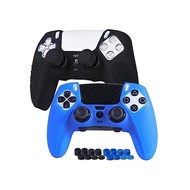 JYXETOV PS5 Edge Controller Cover + PS5 Controller Cover, Maintain Ergonomics Based Silicone